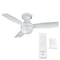 Wac Orb Indoor and Outdoor 3-Blade Smart Flush Mount Ceiling Fan 44in Matte White with Remote Control F-004 - alternate 3